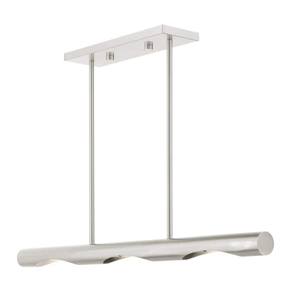 Livex Lighting Acra 3 - Light Chandelier in  Brushed Nickel