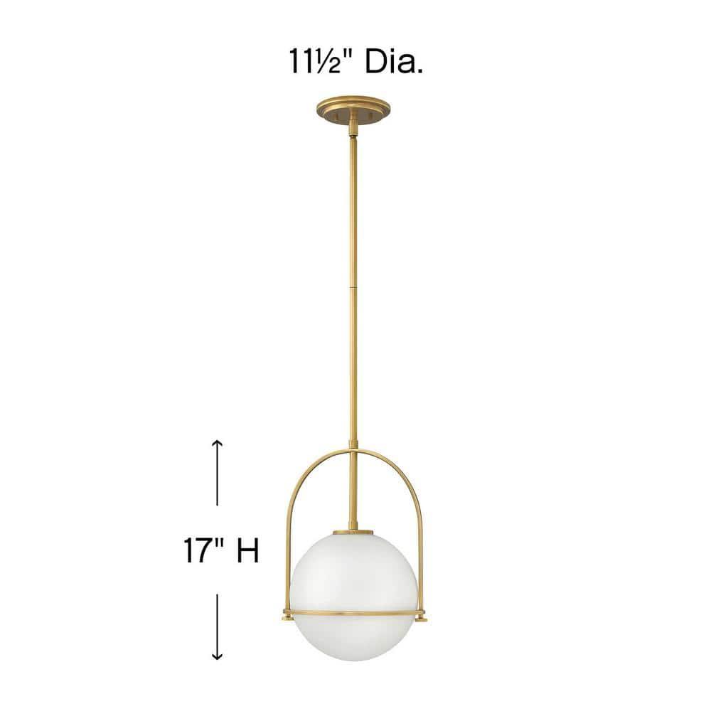 Arie Single Light Glass Dimmable Pendant