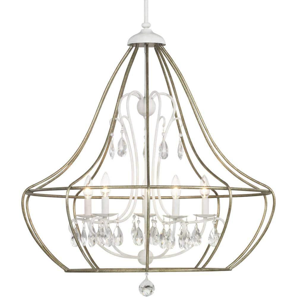 Fleurette Collection Three-Light Chandelier