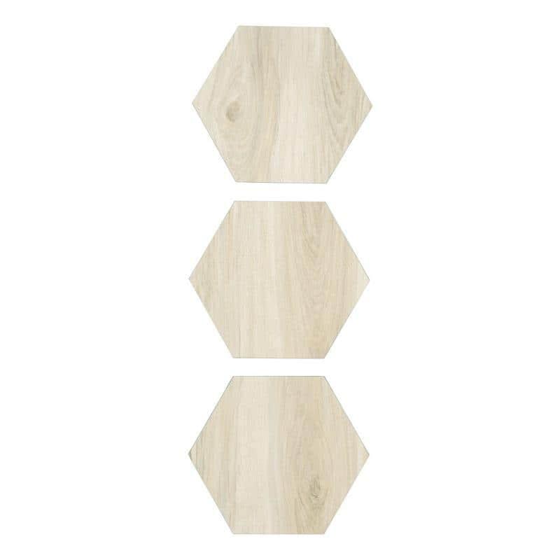 BaseCore Hex Pistachio 12 MIL x 5.75 in. W Waterproof Peel and Stick Vinyl Plank Flooring (21.5sqft/case)