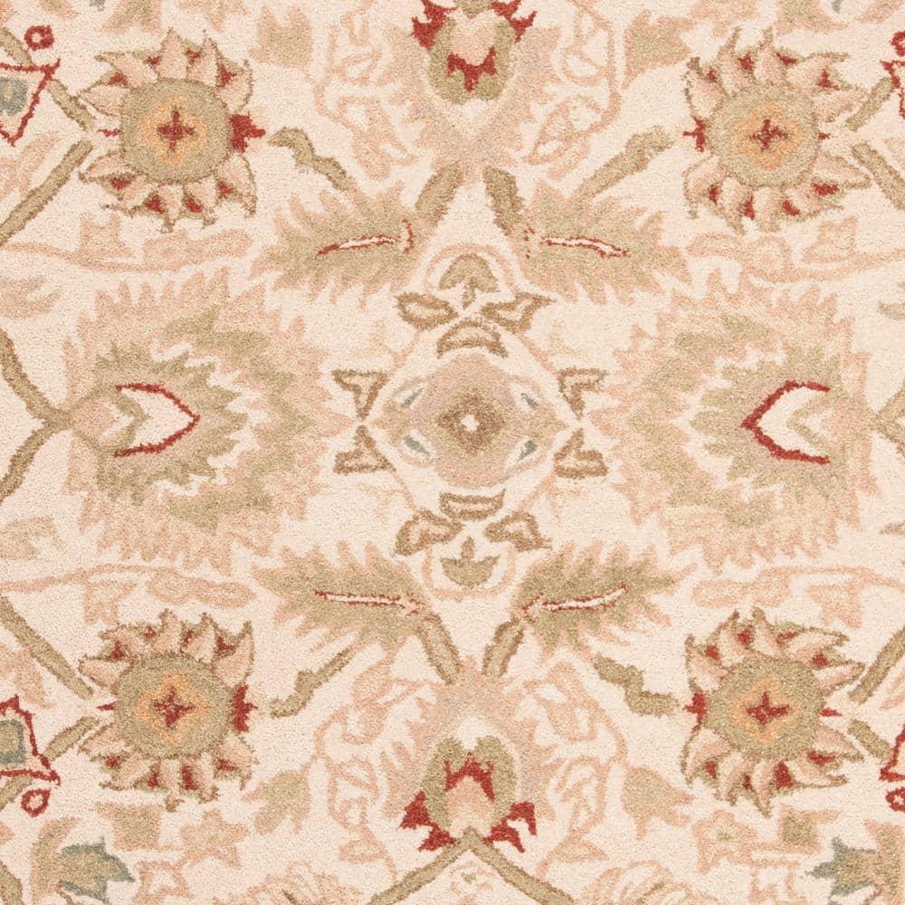 SAFAVIEH Anatolia Venice Traditional Wool Area Rug, Beige/Rust, 8' x 10'