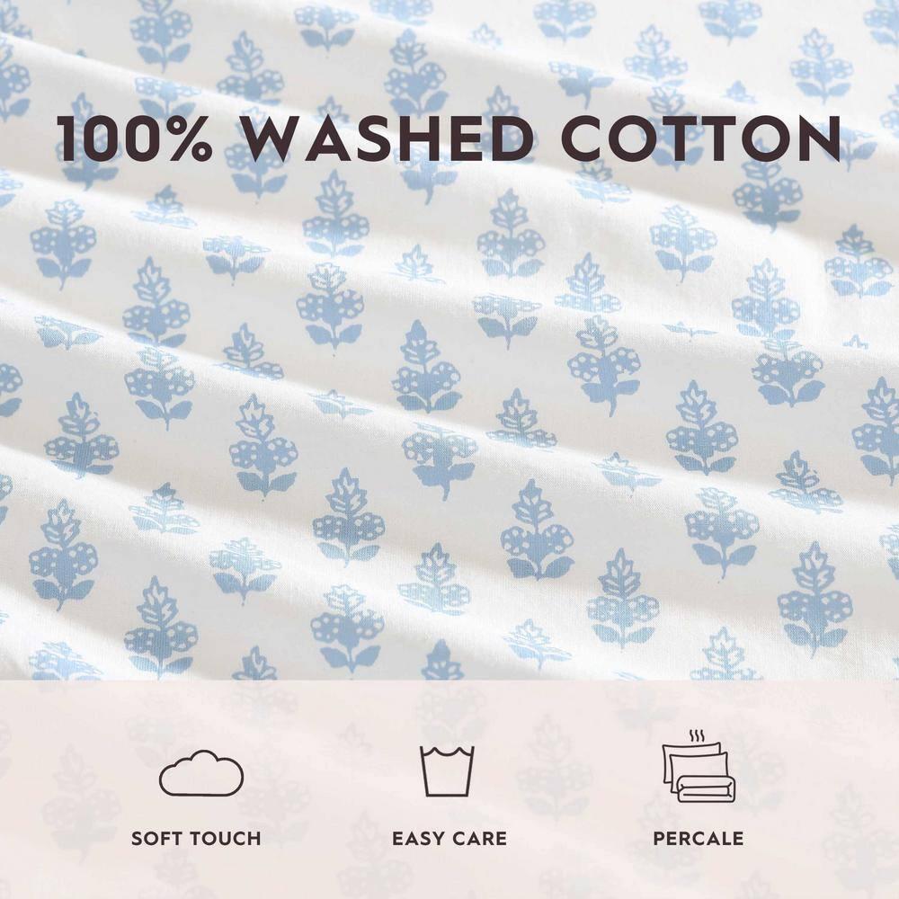 Laura Ashley Printed Cotton Percale Sheet Set