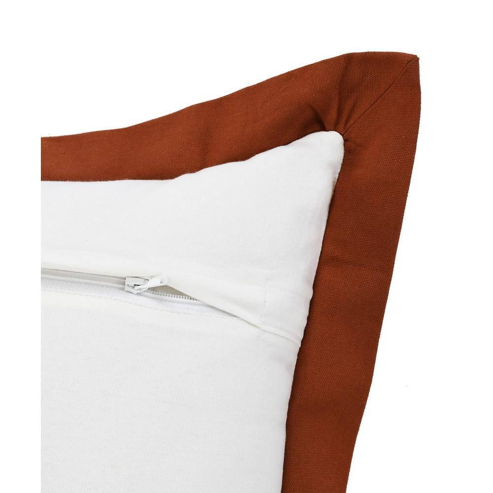 ZeaZu 14" X 36" 100% Cotton Geometric Zippered Pillow