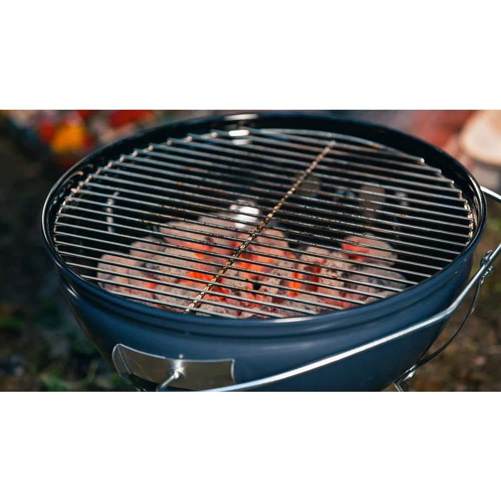 Slate Blue 14-Inch Portable Charcoal Kettle Grill