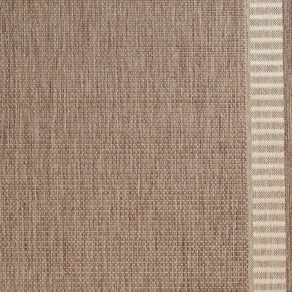 Couristan Recife Wicker Stitch Area Rug, 8'6" x 13', Cocoa-Natural