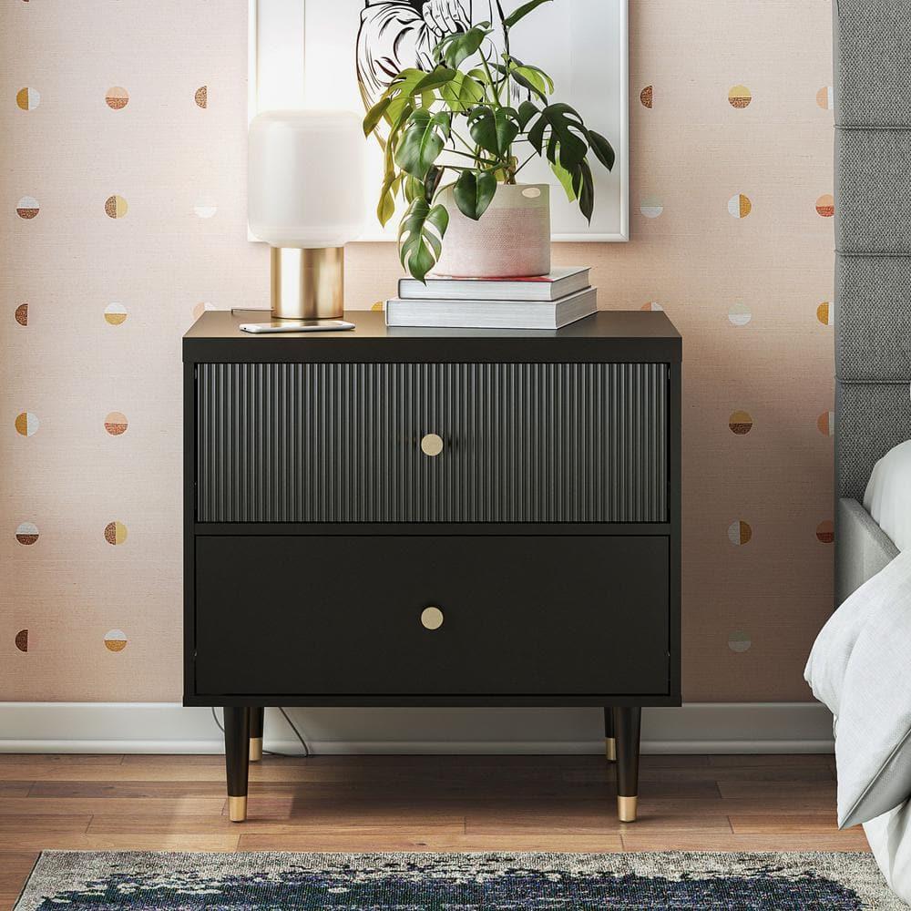CosmoLiving by Cosmopolitan Elizabeth 2-Drawer Nightstand