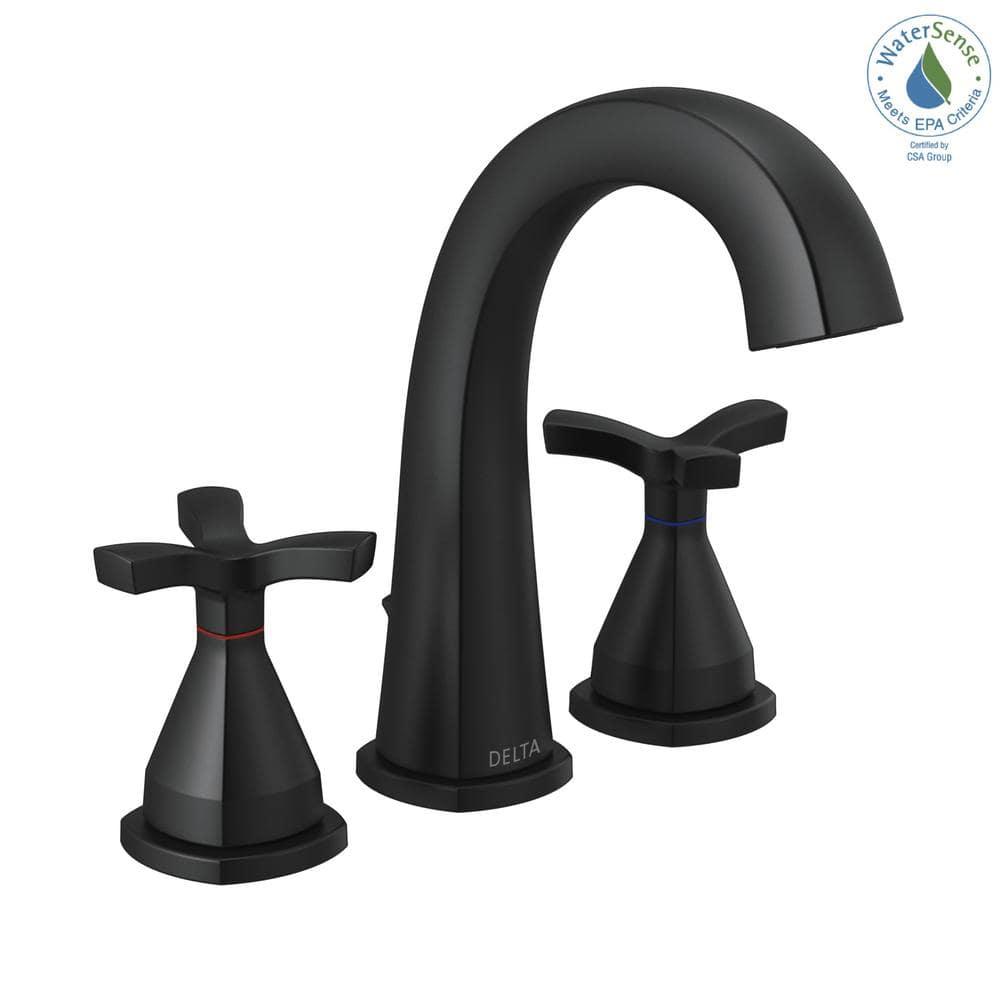 Stryke Widespread Bathroom Faucet with Drain Assembly and DIAMOND™ Seal Technology