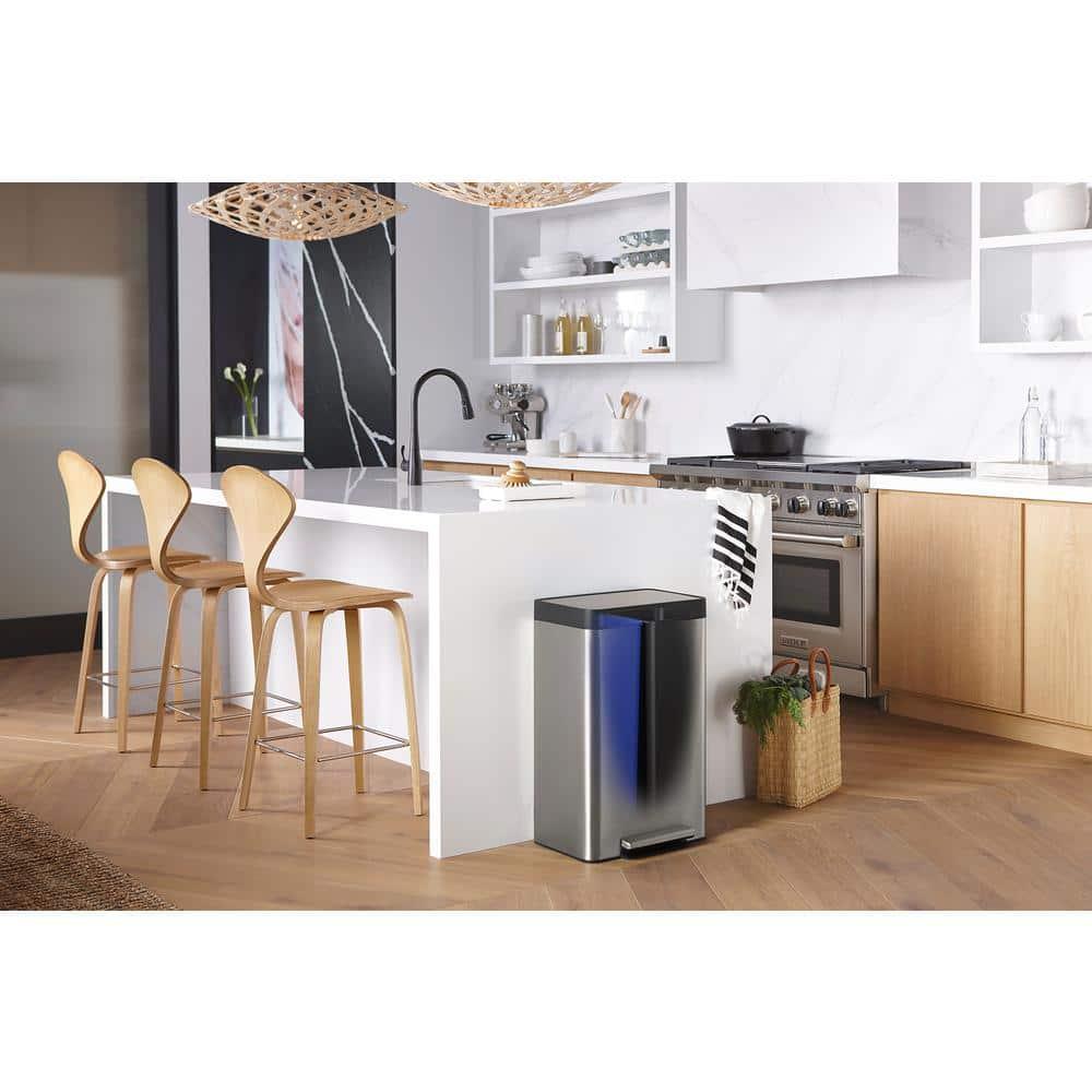 Kohler ® Dual-Compartment Stainless Steel Step Trash Can