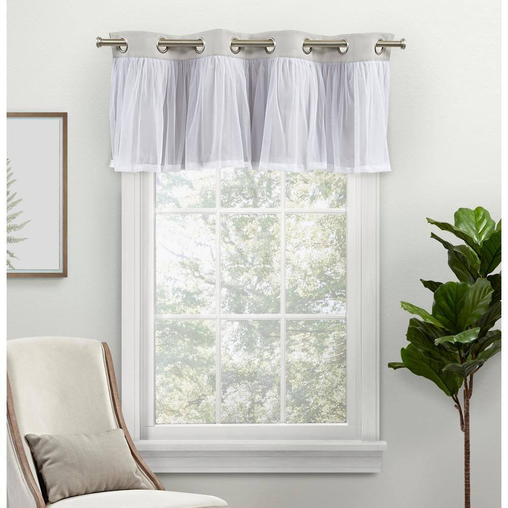 Amalgamated Textiles Catarina Linen Tailored 52'' W Window Valance
