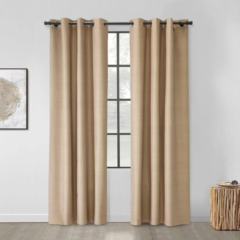 Commonwealth Home Fashions Blackout Rod Aluminum Adjustable Bay Window Single Curtain Rod