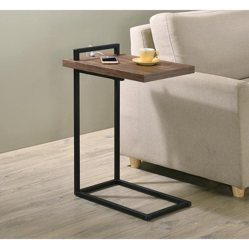 Maxwell C-shaped Accent Table with USB Charging Port