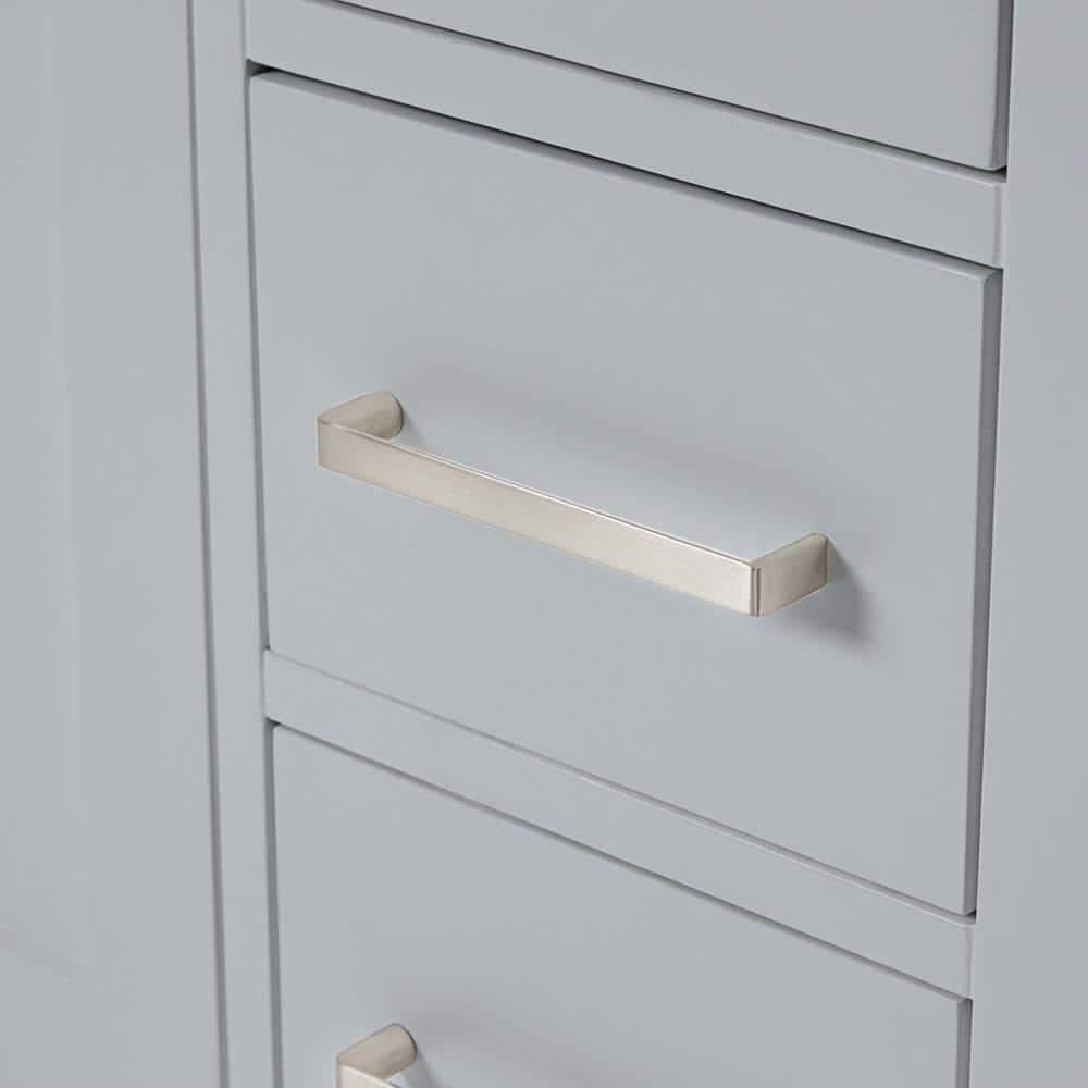 Ariel A061d-Bc Cambridge 60" Double Free Standing Vanity Cabinet Only - Grey