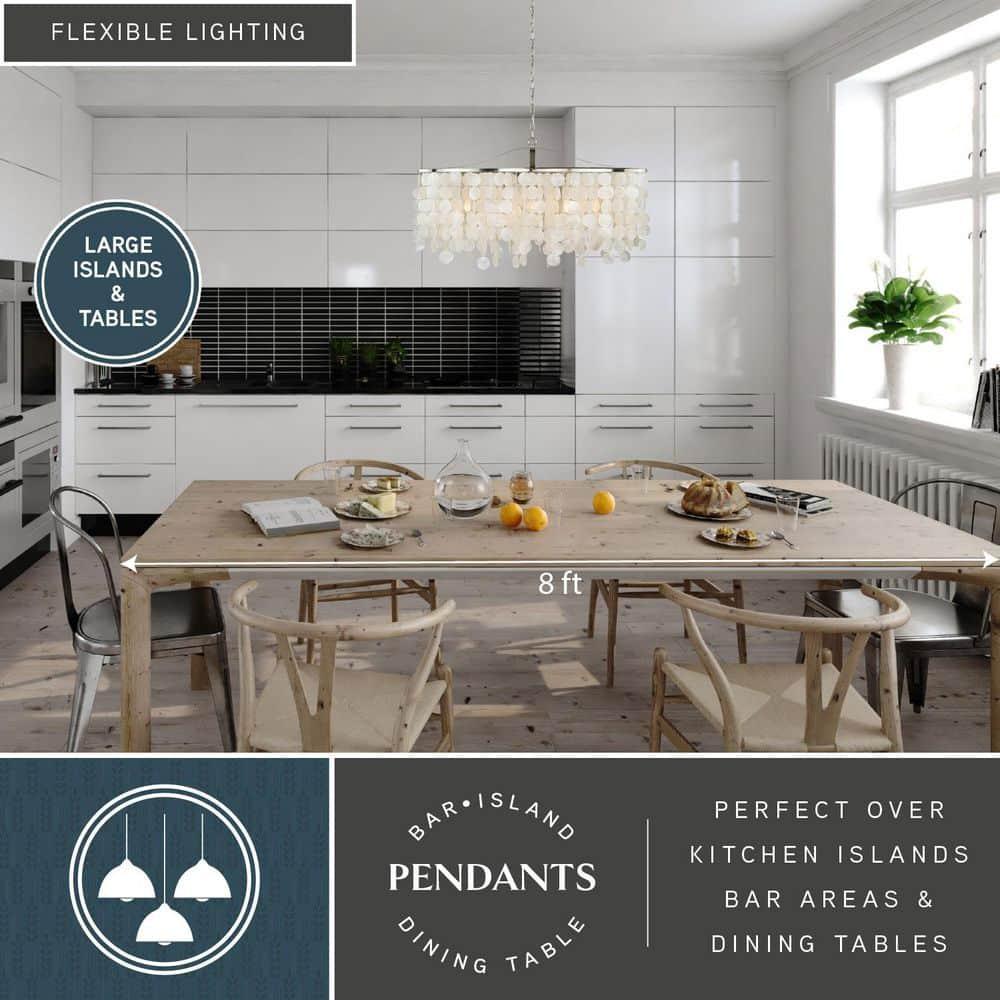Vaxcel Elsa 5 - Light Pendant in  Satin Nickel
