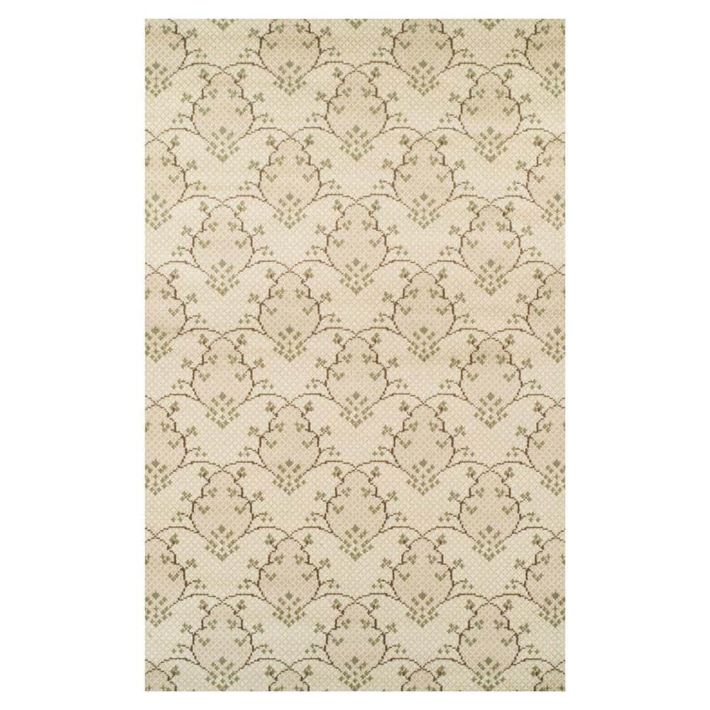 Superior Aberdeen Floral Farmhouse Indoor Area Rug, Beige, 4' x 6'