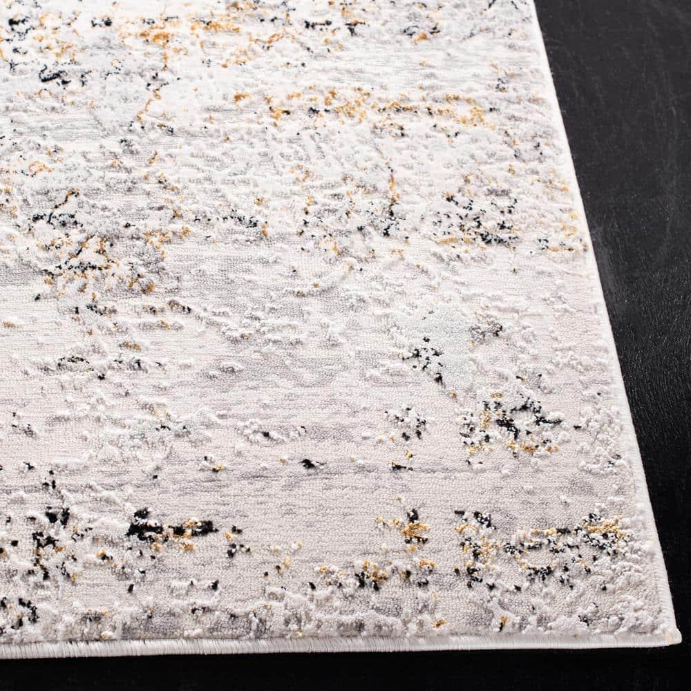 Amalfi AMF572 Power Loomed Area Rug - Creme/Gold - 4'x6' - Safavieh.