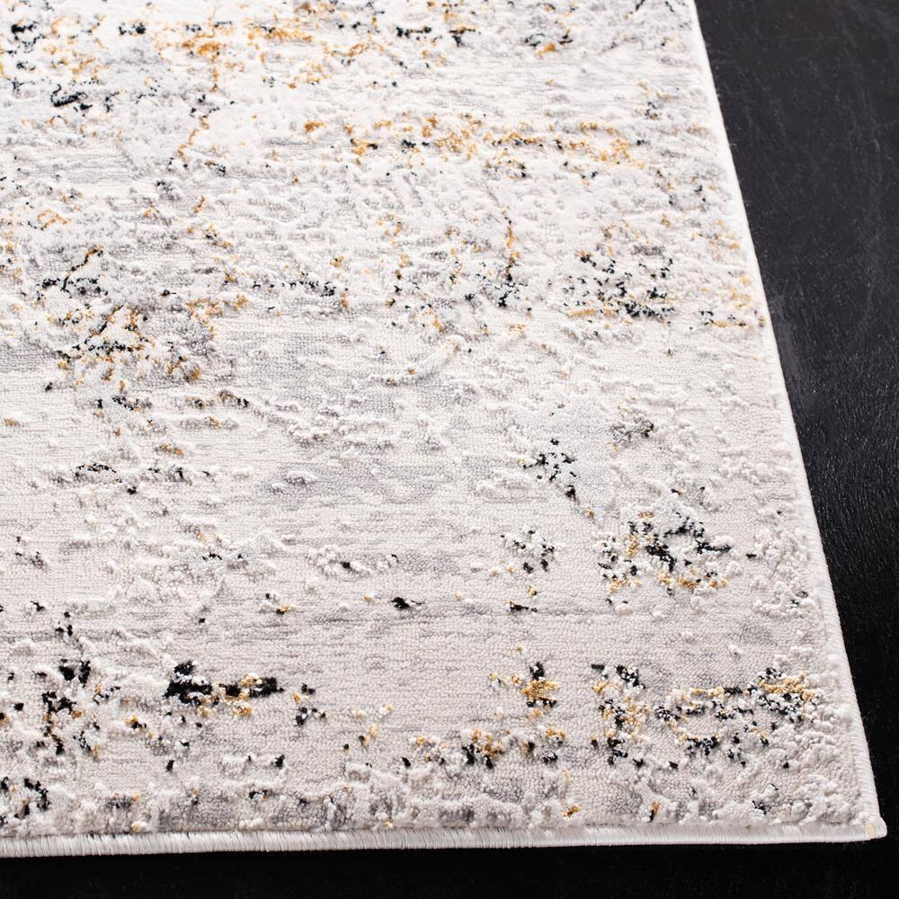 SAFAVIEH Amalfi Cian Distressed Area Rug, Cream/Gold, 9' x 12'