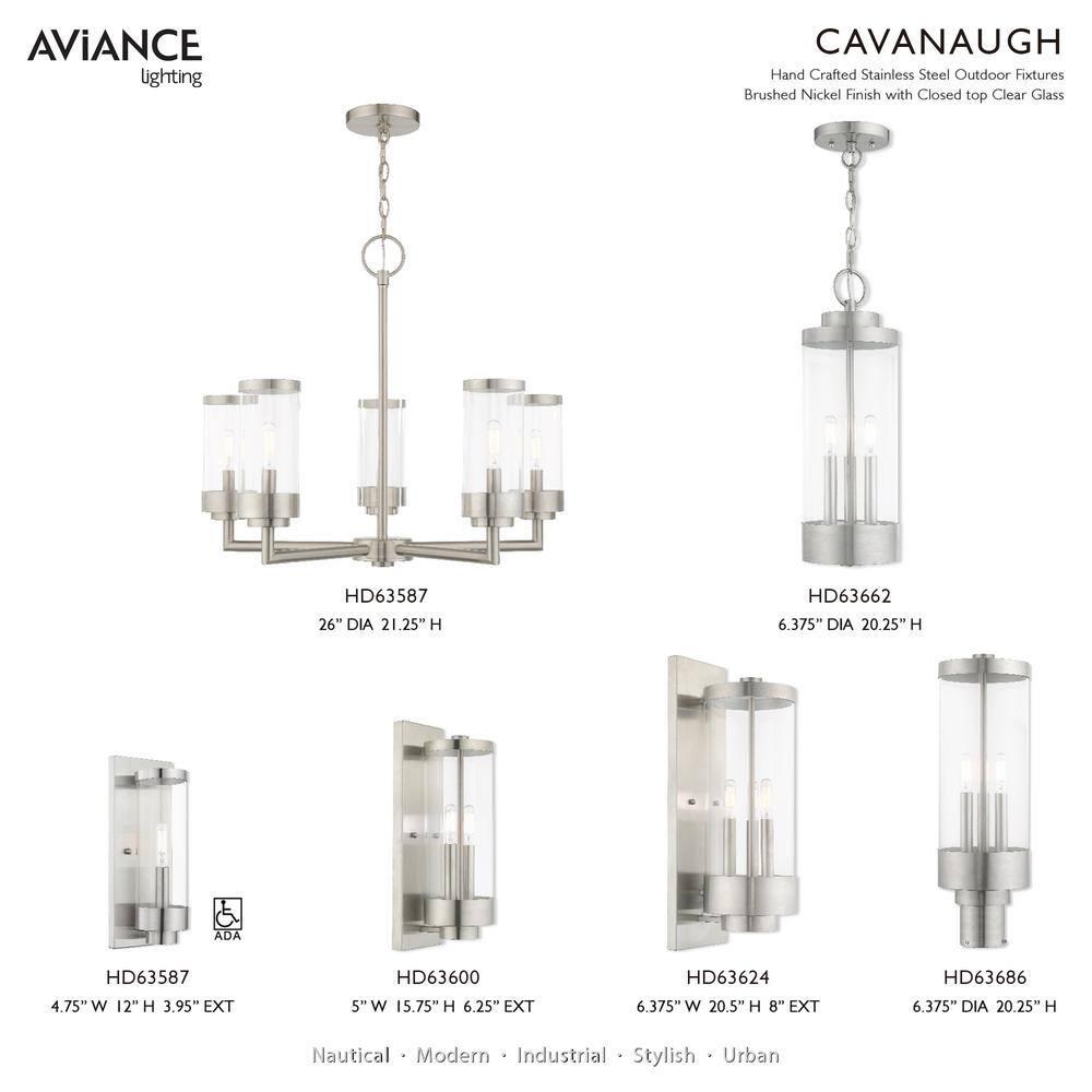 Livex Lighting Hillcrest 2 - Light Wall Light in  Brushed Nickel