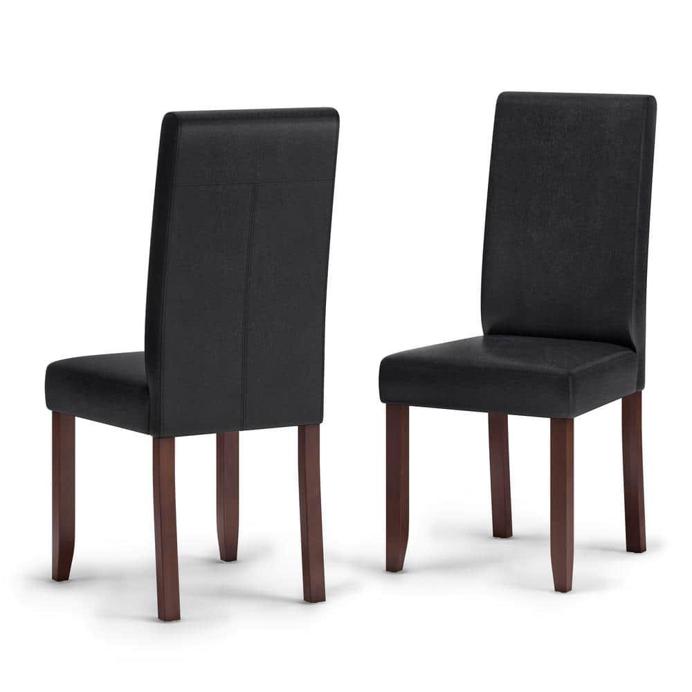 Simpli Home Acadian Solid Wood Dining Chair (Set of 2)