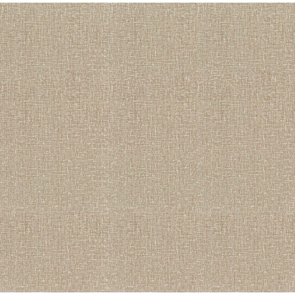 Advantage Natural Linen Light Brown Textured Wallpaper