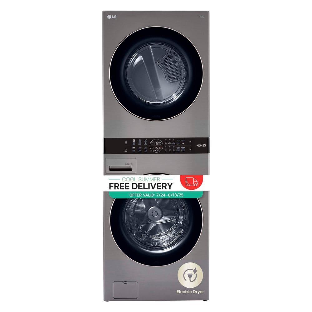 LG LG Single Unit Front Load WashTower with Center Control Washer and 7.4 cu. ft. Electric Dryer, 4.5 cu. ft. WKE100HVA