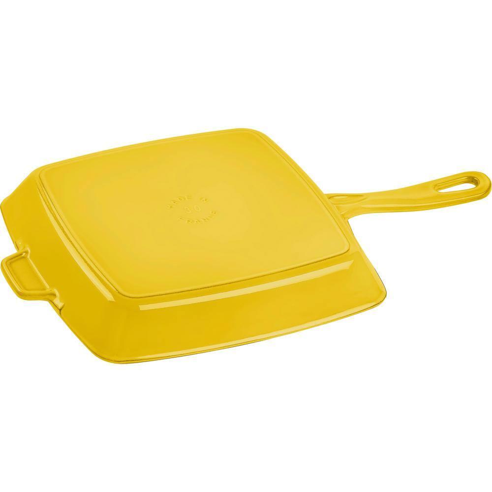 Staub 12" Citron Enameled Cast Iron Square Grill Pan