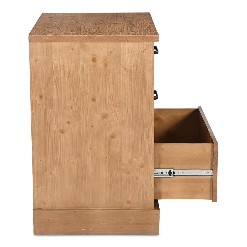 Ianna 3 Drawer Nighstand Honey Pine