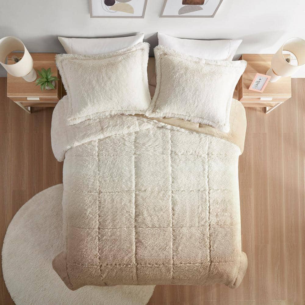 Intelligent Design Malea Shaggy Faux Fur Comforter Mini Set