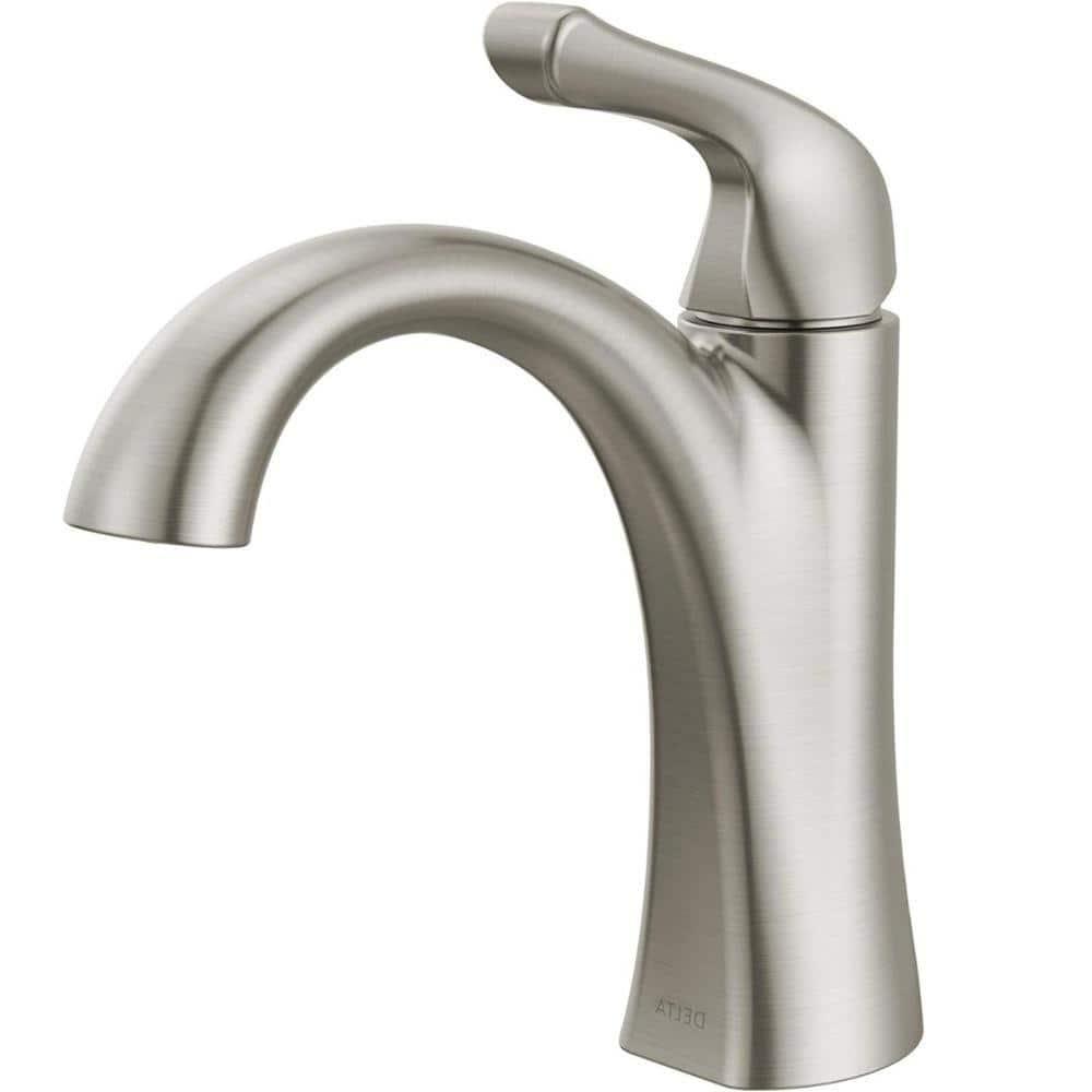 Arvo Single Hole Bathroom Faucet with Drain Assembly, Single Handle Bathroom Sink Faucet