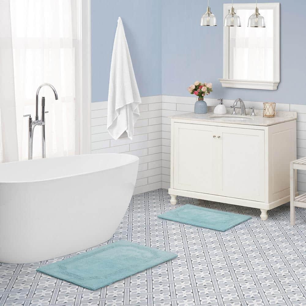 Laura Ashley Laura Ashley Reversible Cotton Bath Rug