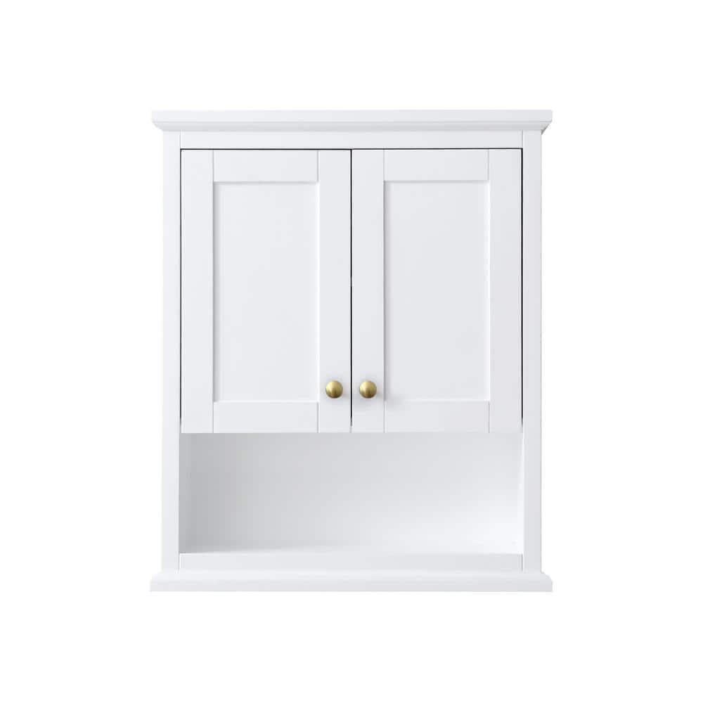 Wyndham Collection Avery Solid Wood Wall Over The Toilet Storage