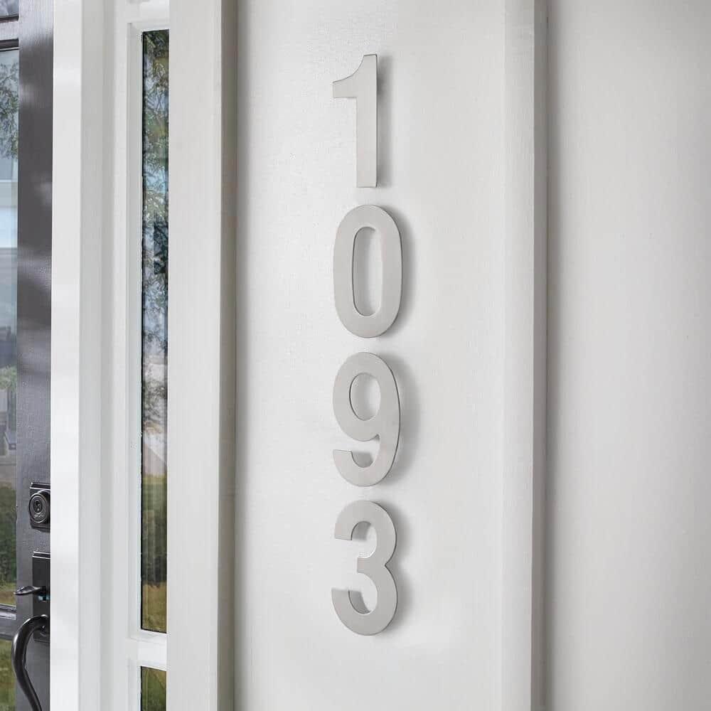 ModernStainlessHardware 6'' H Stainless Steel House Number