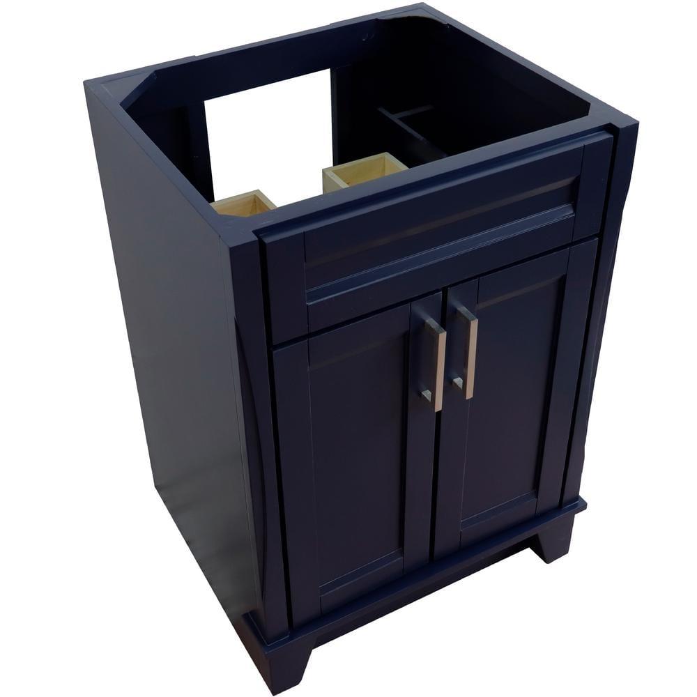 Bellaterra Home 400700-24-BU 24 in. Single Sink Vanity with Cabinet, Blue