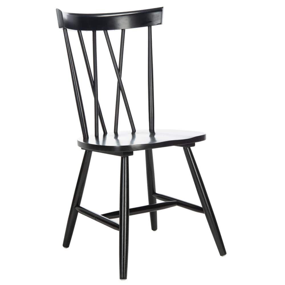Friar Dining Chair (Set of 2) - DCH1401 - Black - Safavieh