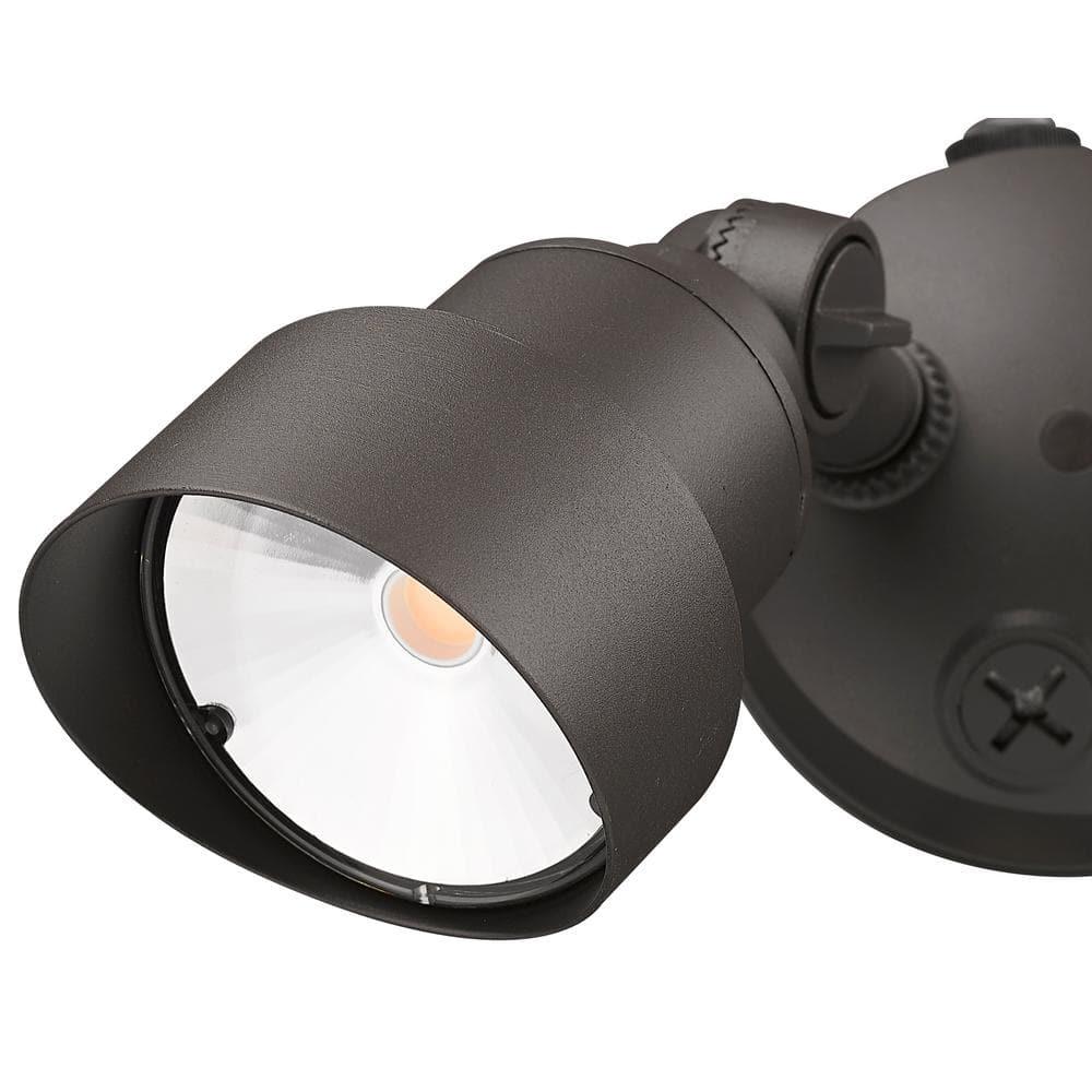 Acclaim Lighting LFL2ABZ 2-Light Architectural Bronze Integrated LED Adjustable Head Floodlight