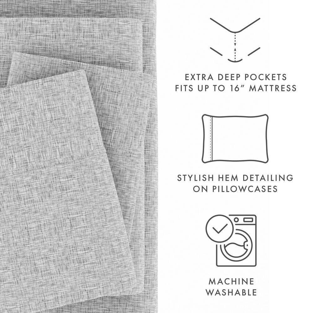 Becky Cameron Simply Soft™ Scallops Pattern Microfiber Sheet Set