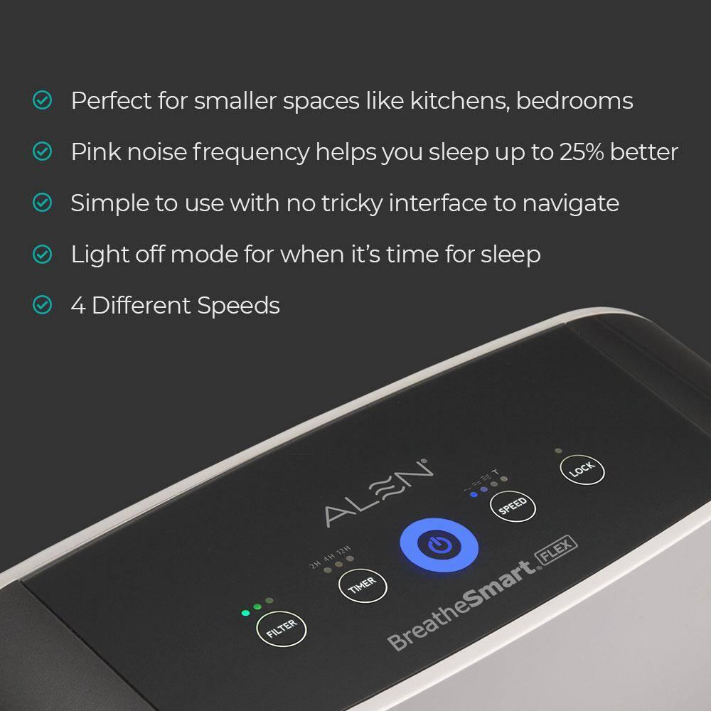 Alen BreatheSmart FLEX 700 Sq Ft HEPA Air Purifier, White
