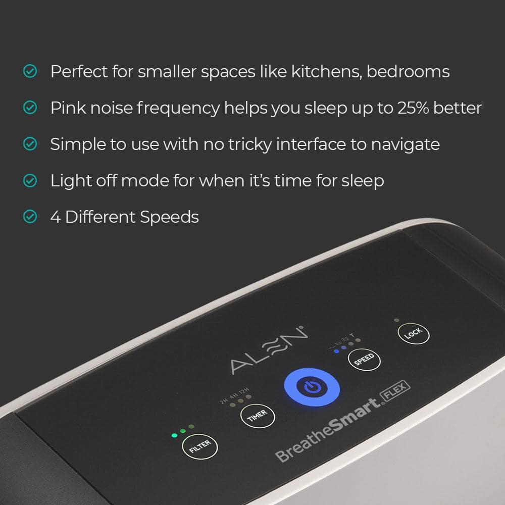 Alen BreatheSmart FLEX 700 Sq Ft HEPA Air Purifier, White