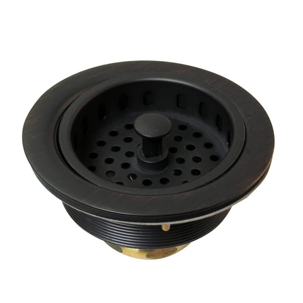 Westbrass Solid Brass Style Kitchen Sink Basket Strainer D214-12A