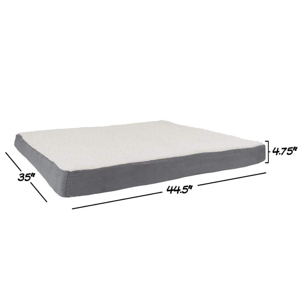 Petmaker PETMAKER Orthopedic Dog Bed - Memory Foam Crate Mat with Machine Washable Cover