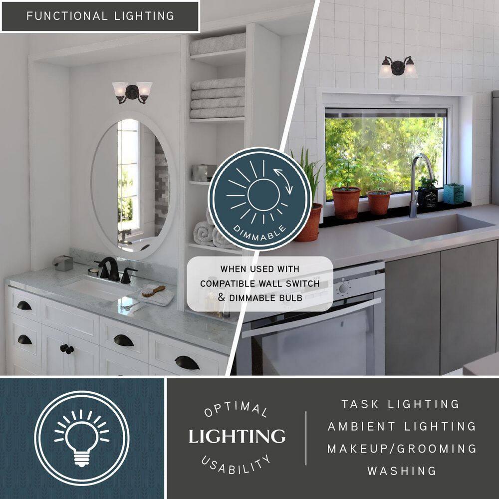 Vaxcel Standford 2 - Light Vanity in Oil Burnished Bronze