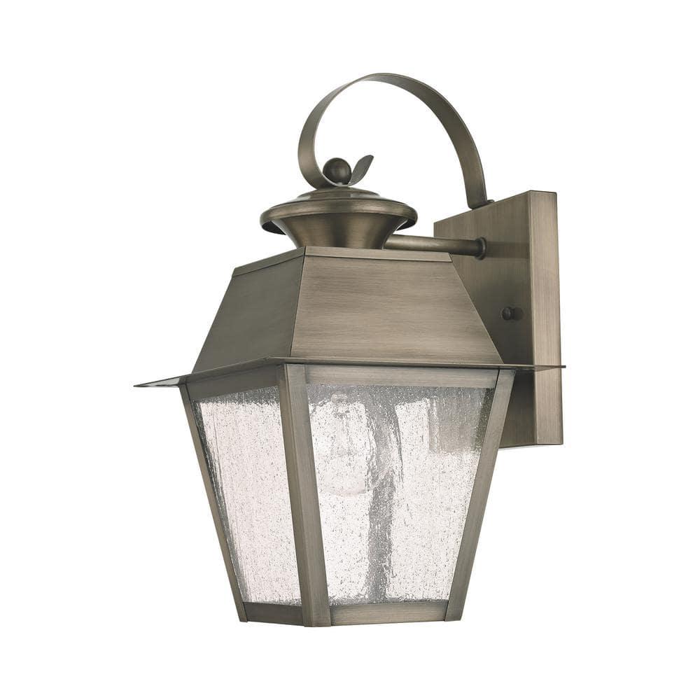 Livex Lighting Mansfield 1 - Light Wall Light in  Vintage Pewter