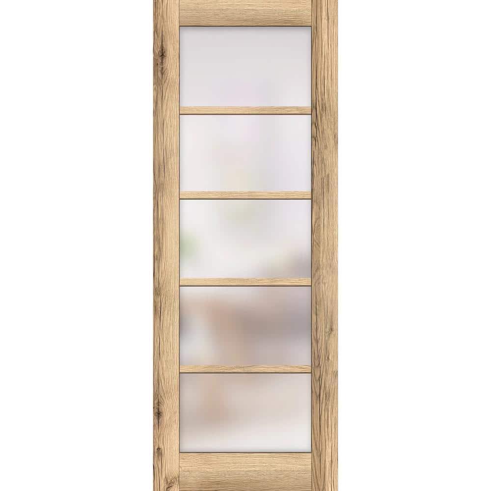 Quadro Solid + Manufactured Wood Paneled Slab Door