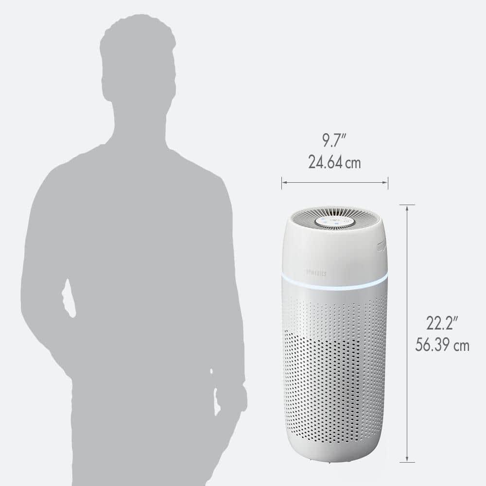 HoMedics PetPlus Large Room Air Purifier with UV-C Technology: Electric, 3 Settings, CARB Certified, 100-300 sq. ft.