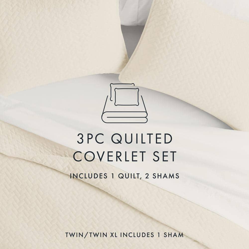 Antora Microfiber Modern & Contemporary Coverlet / Bedspread Quilt Set