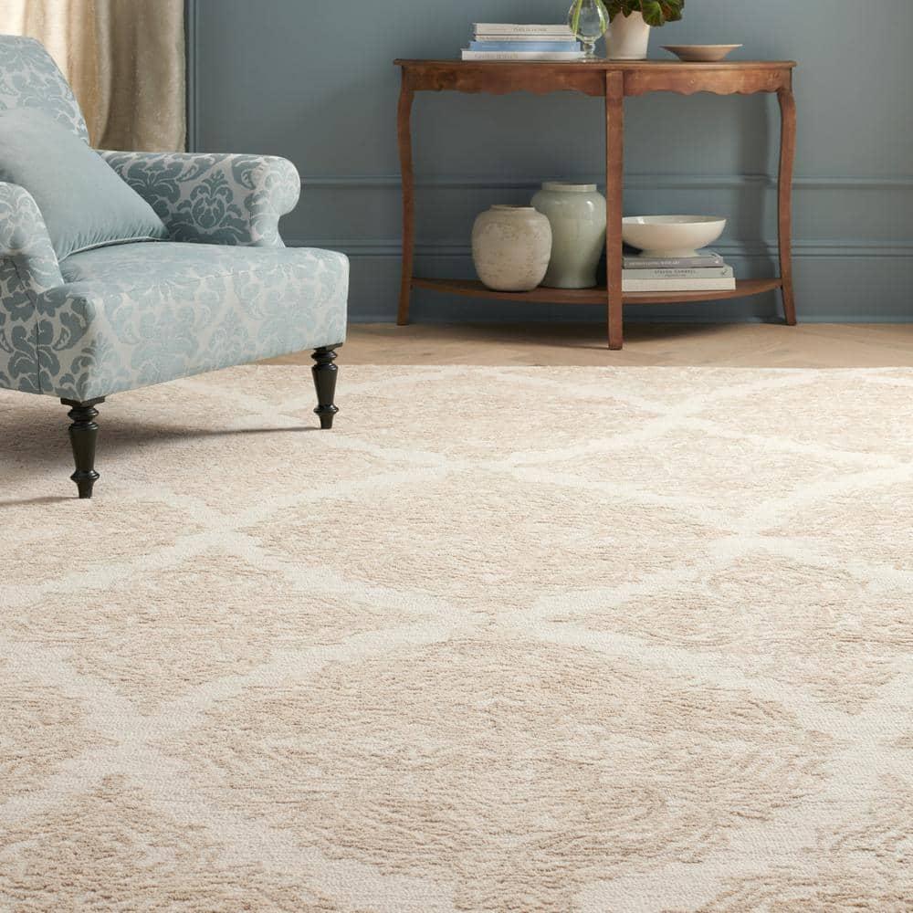 Martha Stewart 300 Hand Tufted Wool Damask Rug