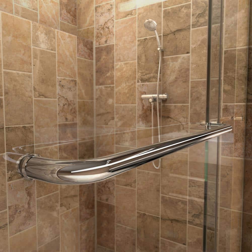 Charisma 60" W x 34" D x 78.75" H Frameless Rectangle Sliding Shower Enclosure with Base Included