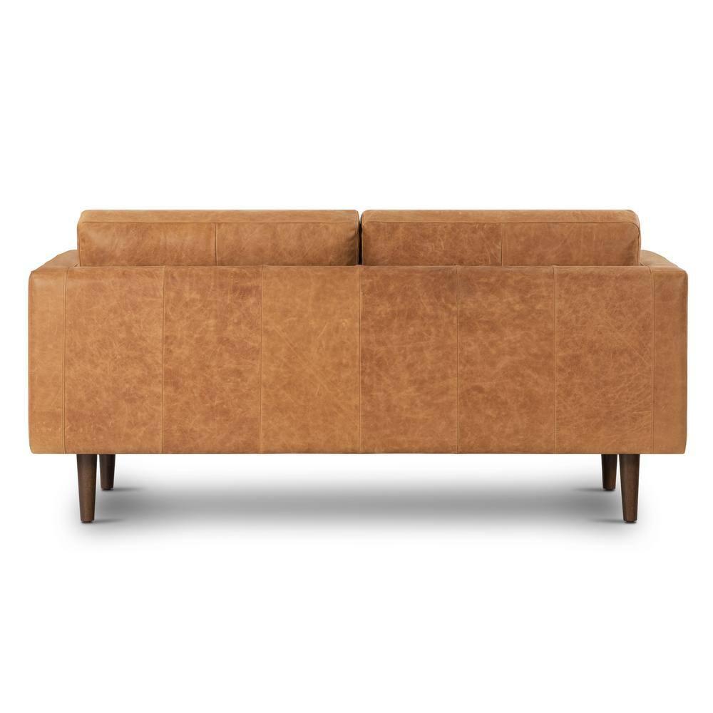 Napa 72'' Full-Grain Genuine Italian Leather Sofa