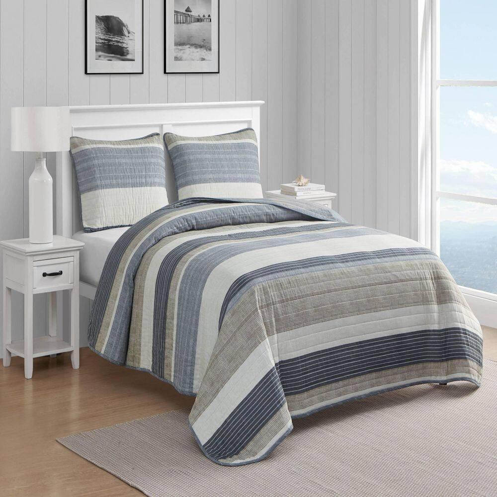 Nautica Nautica Ridgeport Cotton Reversible Quilt Set