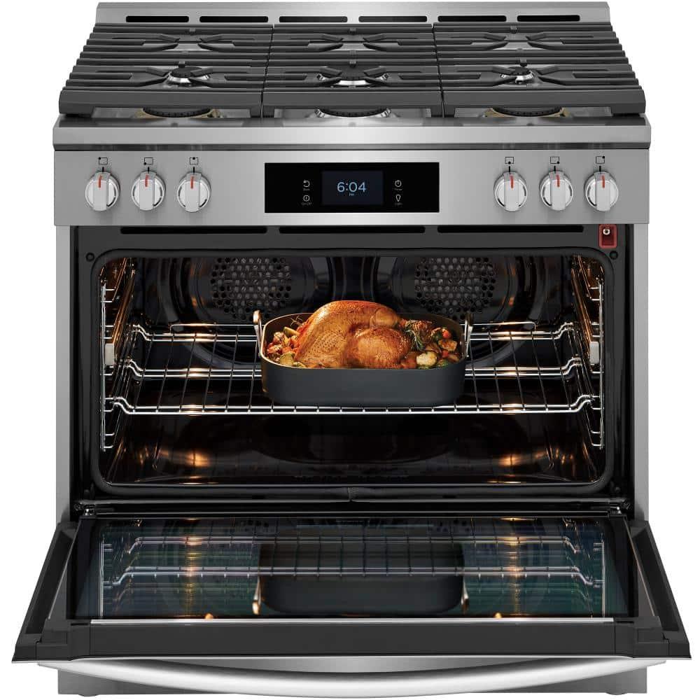 Frigidaire Gallery Frigidaire Gallery 30" 4.6 Cubic Feet Smart Dual Fuel Free Standing Range with 6 Burners GCFD3661AF