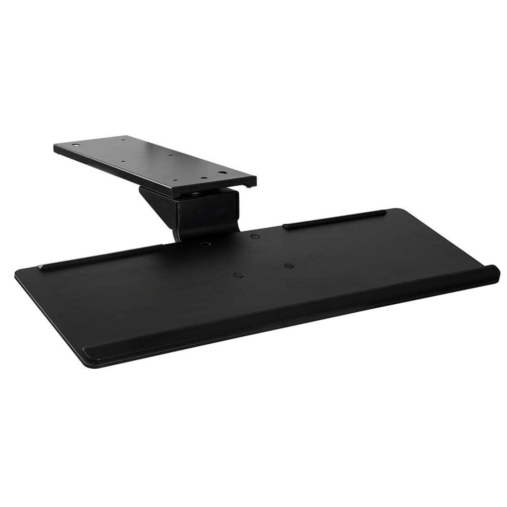 Mount-it Mount-It! Under Desk Keyboard Tray and Mouse Platform with Gel Wrist Pad, 17 inch Space Saving Track